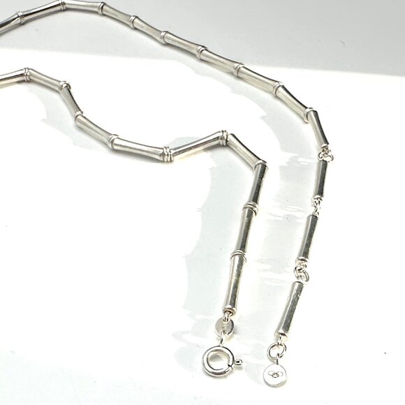 Links of London Sterling Silver Bamboo Y Necklace Kate Middleton Style 21" EUC - Picture 4 of 7